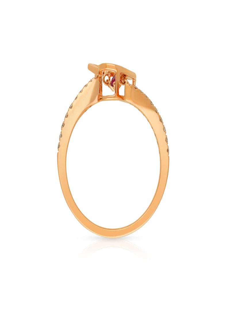 Malabar Gold and Diamonds 18 Karat 750 Purity Mine Diamond Ring MPRGHTH030RN1 - Image 3